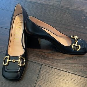 Gucci mid-heel pump with Horsebit (38.5)